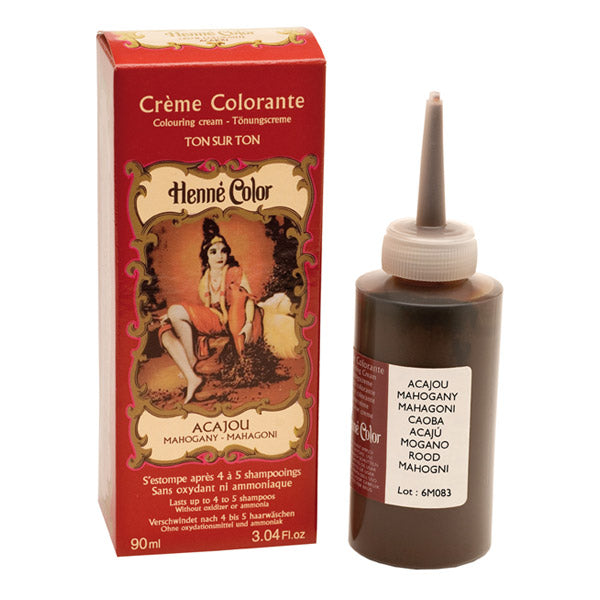 Crème Colorante Acajou Henné Color - 90 ml