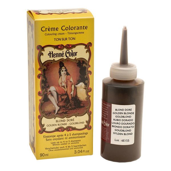 Crème Colorante Blond Doré Henné Color - 90 ml