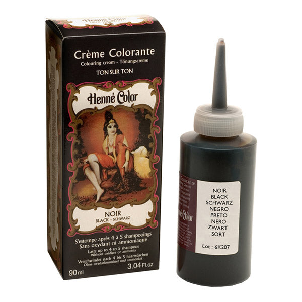 Crème Colorante Noire Henné Color - 90 ml