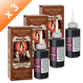 Lot de 3 Crèmes Colorantes Chatain Foncé Henné Color - 90 ml