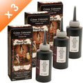 Lot de 3 Crèmes Colorantes Noires  Henné Color - 90 ml