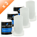 Lot de 3 sticks d'alun 120 gr