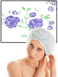 Bonnet de Douche - Fleur violet
