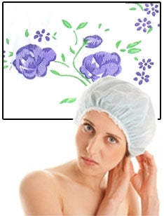 Bonnet de Douche - Fleur violet