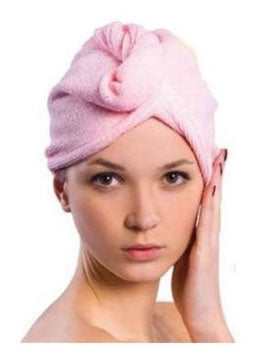 Bonnet Séchant Microfibre - Rose