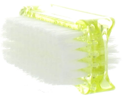 Brosse à ongles double face - Jaune