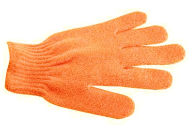 Gant de gommage 5 doigts - Orange