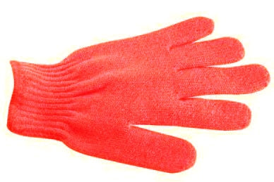 Gant de gommage 5 doigts - Rouge