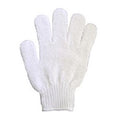 Gant de gommage 5 doigts - Blanc