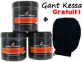 Lot de 3 Savons Noir à l'Huile d'Argan 250gr + 1 gant Kessa GRATUIT