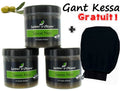 Lot de 3 Savons Noir Pure Olive 250gr + 1 gant Kessa GRATUIT